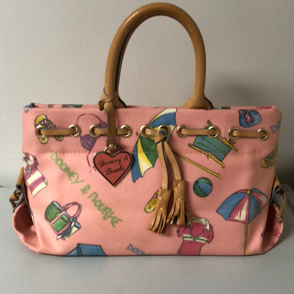 Dooney & Bourke Pink Beach Theme Handbag